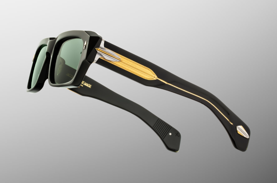 Sunglasses Model Dakota in Color Viper with Tarragon lenses from Jacques Marie Mage's Last Frontier Special collection