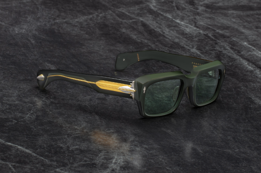 Sunglasses Model Dakota in Color Viper with Tarragon lenses from Jacques Marie Mage's Last Frontier Special collection