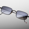 Sunglasses Model Dusk in Black with Ebony Flash gradient lenses from Jacques Marie Mage