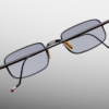 Sunglasses Model Dusk in Black with Ebony Flash gradient lenses from Jacques Marie Mage