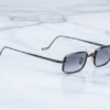 Sunglasses Model Dusk in Black with Ebony Flash gradient lenses from Jacques Marie Mage