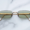 Sunglasses Model Dusk in Electrum with Light Bottle Green lenses from Jacques Marie Mage