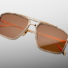 Sunglasses Model Earl in color Darjeeling with Orange lenses from Jacques Marie