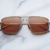Sunglasses Model Earl in color Darjeeling with Orange lenses from Jacques Marie