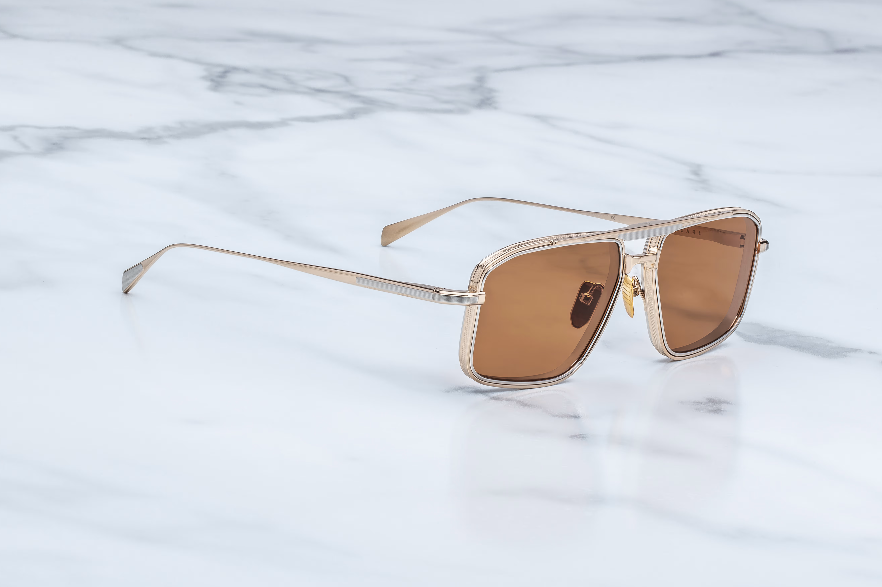Sunglasses Model Earl in color Darjeeling with Orange lenses from Jacques Marie