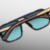 Sunglasses Model Evans in Color Aegen with Cyan lenses from Jacques Marie Mage