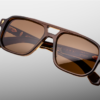 Sunglasses Model Evans in Color Café with Hazel lenses from Jacques Marie Mage