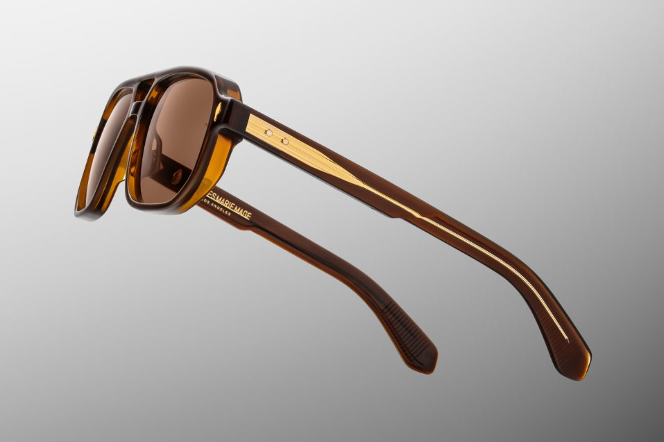 Sunglasses Model Evans in Color Café with Hazel lenses from Jacques Marie Mage