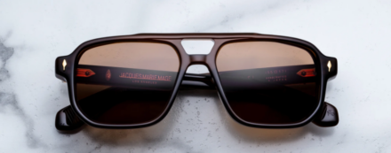 Sunglasses Model Evans in Color Café with Hazel lenses from Jacques Marie Mage