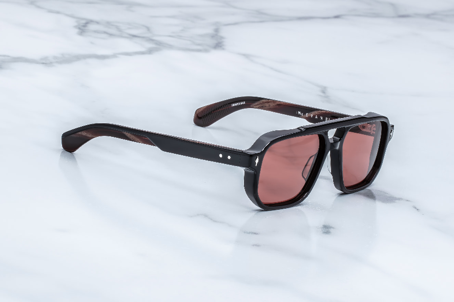 Sunglasses Model Evans in Color Velours with Amarena lenses from Jacques Marie Mage
