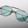 Sunglasses Model Flynn in Color Paon with Turquoise lenses from Jacques Marie Mage