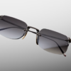 Sunglasses Model Fonda in Color Black with Ebony Flash Gradient lenses from Jacques Marie Mage