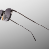Sunglasses Model Fonda in Color Black with Ebony Flash Gradient lenses from Jacques Marie Mage