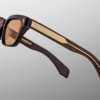 Sunglasses Model Molino in color Walnut with Orange lenses from Jacques Marie Mage