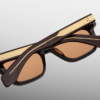 Sunglasses Model Molino in color Walnut with Orange lenses from Jacques Marie Mage