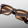 Sunglasses Model Molino in color Walnut with Orange lenses from Jacques Marie Mage