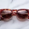 Sunglasses Model Pepper in Vintage Havana with Dark Tuscan lenses from Jacques Marie Mage sunglasses collection