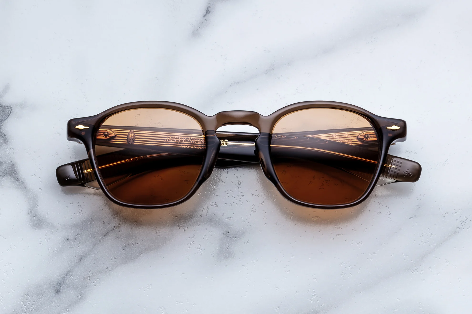 Sunglasses Model Zephirin 47 with Orange lenses from Jacques Marie Mage