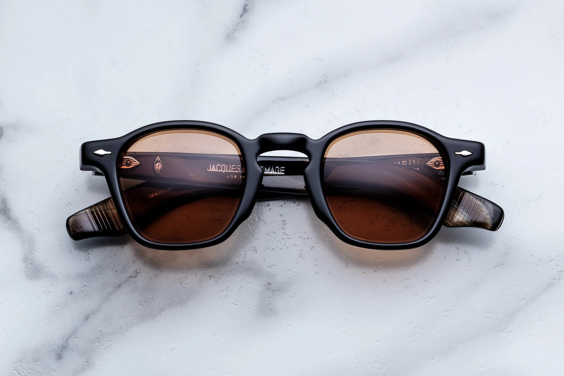 Sunglasses Model Zephirin in Color Brun with Tuscan lenses from Jacques Marie Mage