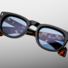 Sunglasses Model Pepper in Noir with Cerulean lenses from Jacques Marie Mage sunglasses collection