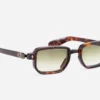Sunglasses Model Ran II in Color TT/AG1 with Green Gradient lenses from Sato