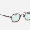 Sunglasses Model Rigel in B/T-1 with Green Gradient lenses from Sato