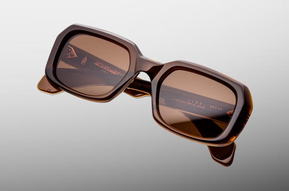 Sunglasses Model Aldo in Café with Hazel lenses from Jacques Marie Mage