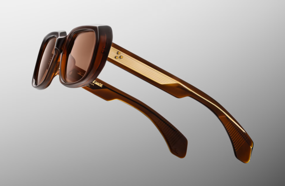 Sunglasses Model Aldo in Café with Hazel lenses from Jacques Marie Mage