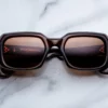 Sunglasses Model Aldo in Café with Hazel lenses from Jacques Marie Mage