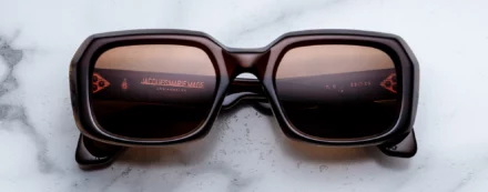 Sunglasses Model Aldo in Café with Hazel lenses from Jacques Marie Mage
