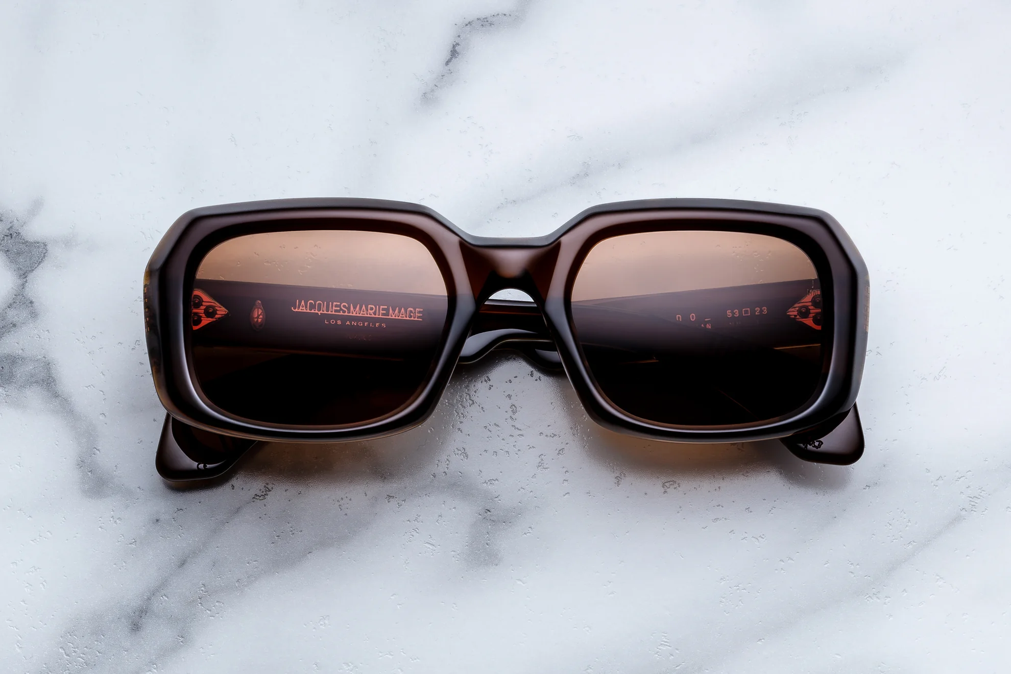Sunglasses Model Aldo in Café with Hazel lenses from Jacques Marie Mage