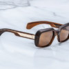 Sunglasses Model Aldo in Café with Hazel lenses from Jacques Marie Mage
