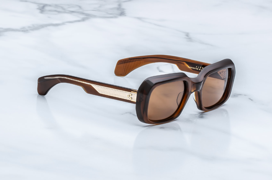 Sunglasses Model Aldo in Café with Hazel lenses from Jacques Marie Mage