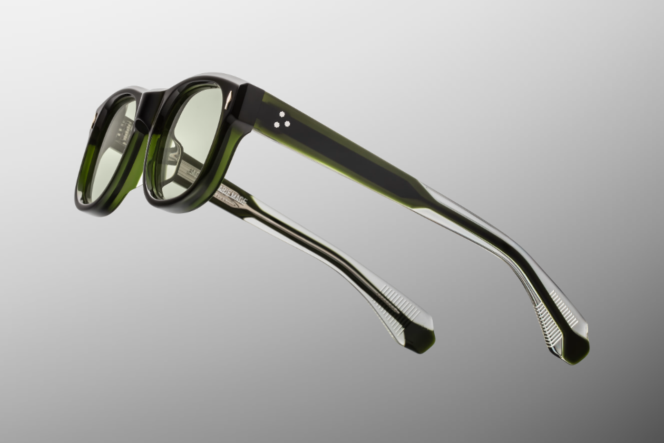 Sunglasses Model Amilcar in Color Bornéo with Light Bottle Green lenses
