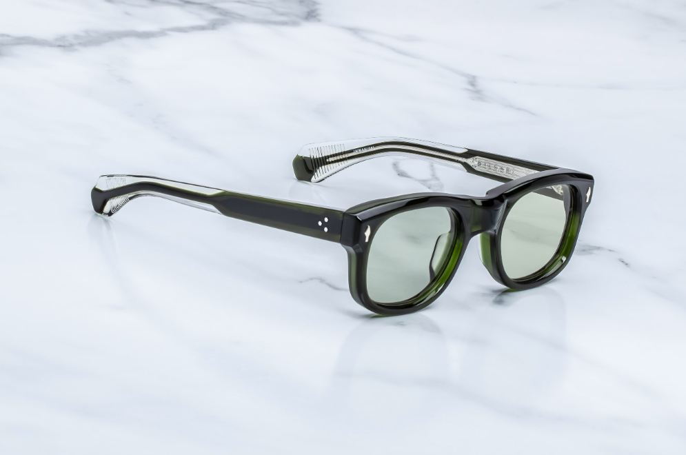 Sunglasses Model Amilcar in Color Bornéo with Light Bottle Green lenses