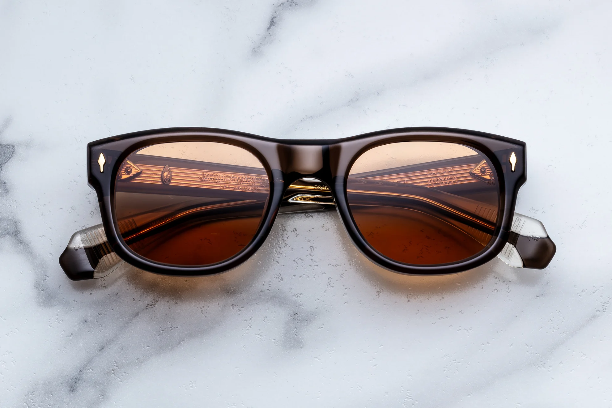 Sunglasses Model Amilcar in Color London with Orange lenses from Jacques Marie Mage