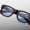 Sunglasses Model AMilcar in Color Noir with Cerulean lenses from Jacques Marie Mage