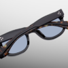 Sunglasses Model AMilcar in Color Noir with Cerulean lenses from Jacques Marie Mage