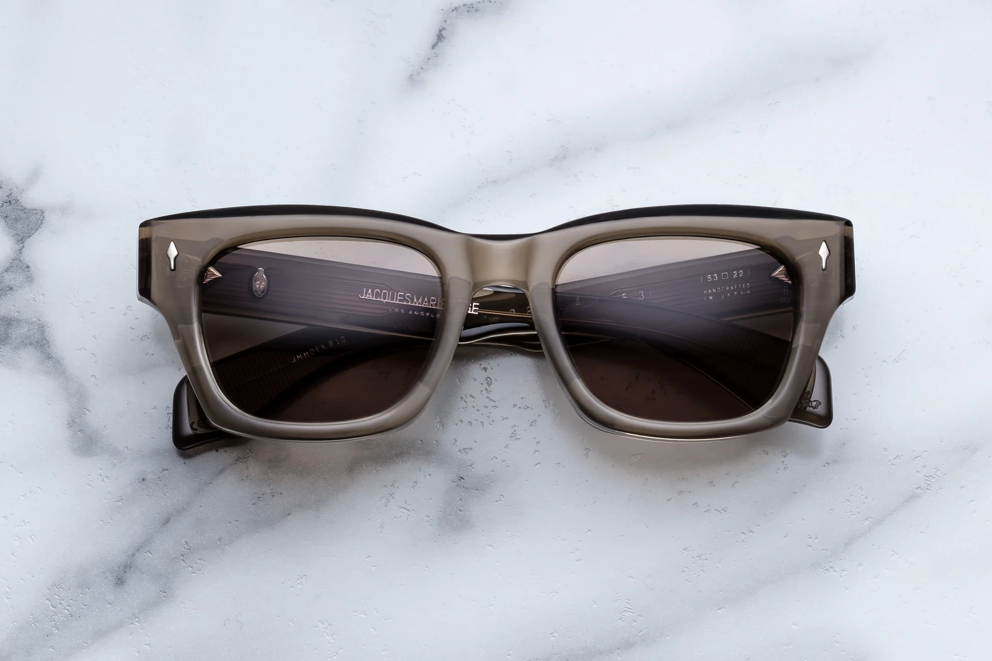 Sunglasses Model Dealan 53 in Color Lescot with BRass lenses from Jacques Marie Mage