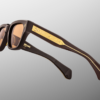 Sunglasses Model Fellini in Color Walnut with Orange lenses from Jacques Marie Mage