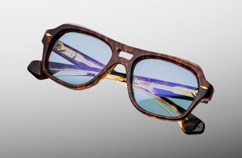 Sunglasses Model Tamerlis in Color Argyle with Powder Blue lenses from Jacques Marie Mage
