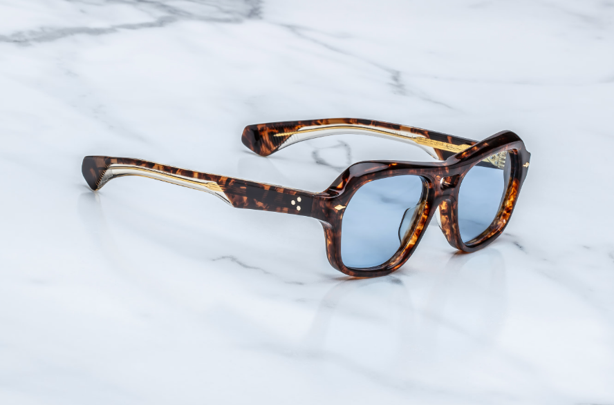 Sunglasses Model Tamerlis in Color Argyle with Powder Blue lenses from Jacques Marie Mage
