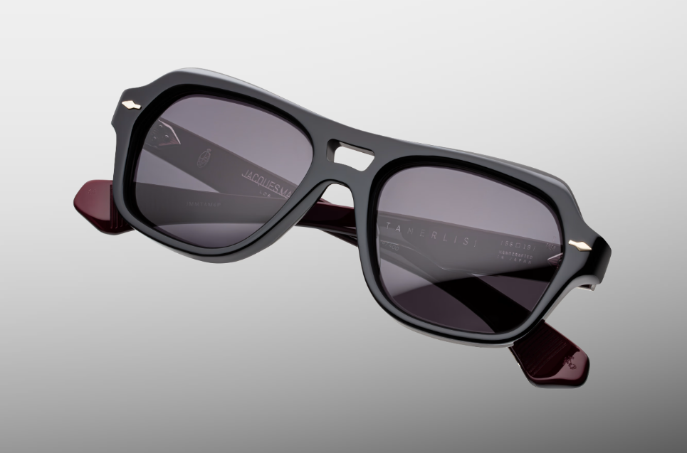Sunglasses Model Tamerlis in Color Bloodstone with Jet lenses from Jacques Marie Mage