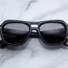 Sunglasses Model Tamerlis in Color Bloodstone with Jet lenses from Jacques Marie Mage