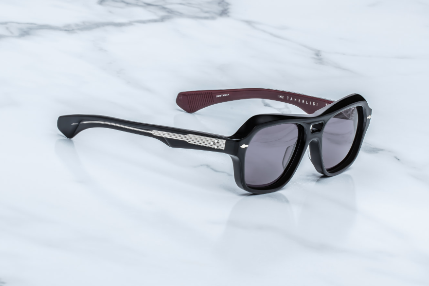 Sunglasses Model Tamerlis in Color Bloodstone with Jet lenses from Jacques Marie Mage