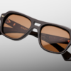 Sunglasses Model Tamerlis in Color Walnut with Orange lenses from Jacques Marie Mage