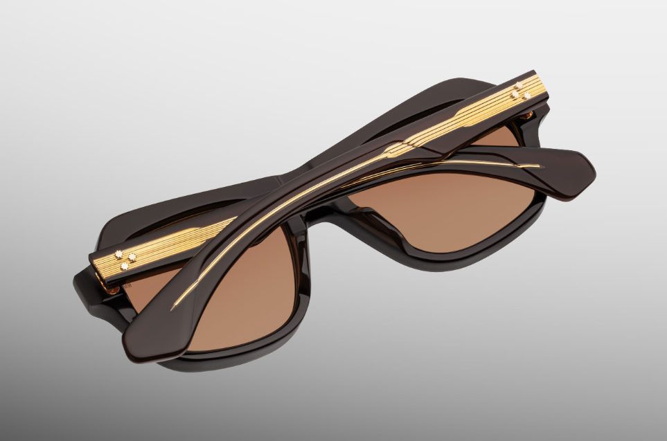 Sunglasses Model Tamerlis in Color Walnut with Orange lenses from Jacques Marie Mage