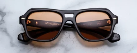 Sunglasses Model Tamerlis in Color Walnut with Orange lenses from Jacques Marie Mage