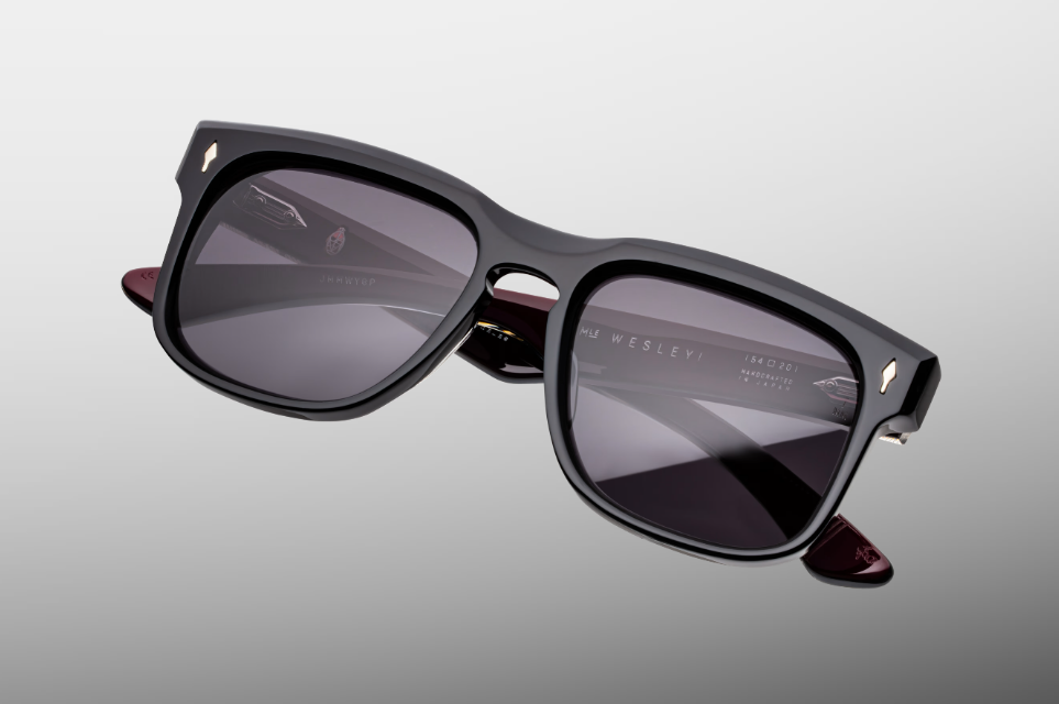 Sunglasses Model Wesley in Color Bloodstone with Jet lenses from Jacques Marie Mage