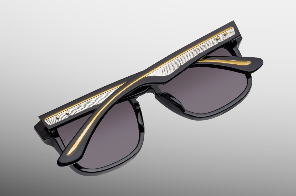 Sunglasses Model Wesley in Color Bloodstone with Jet lenses from Jacques Marie Mage